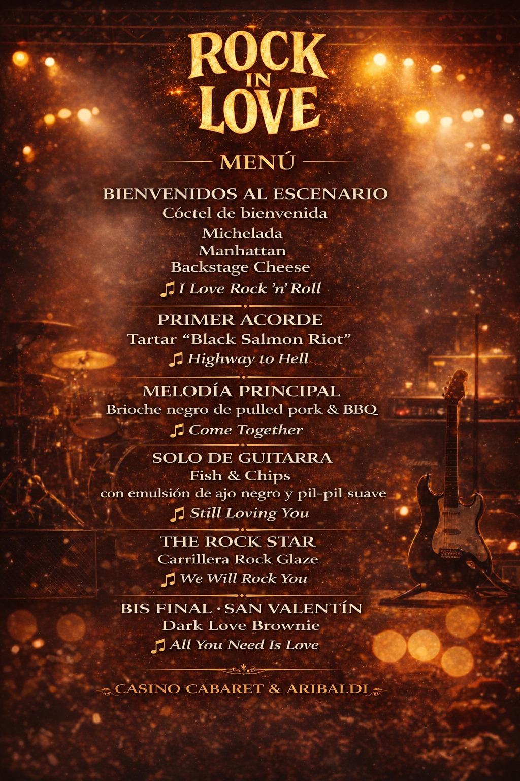 Menú San Valentín 2026